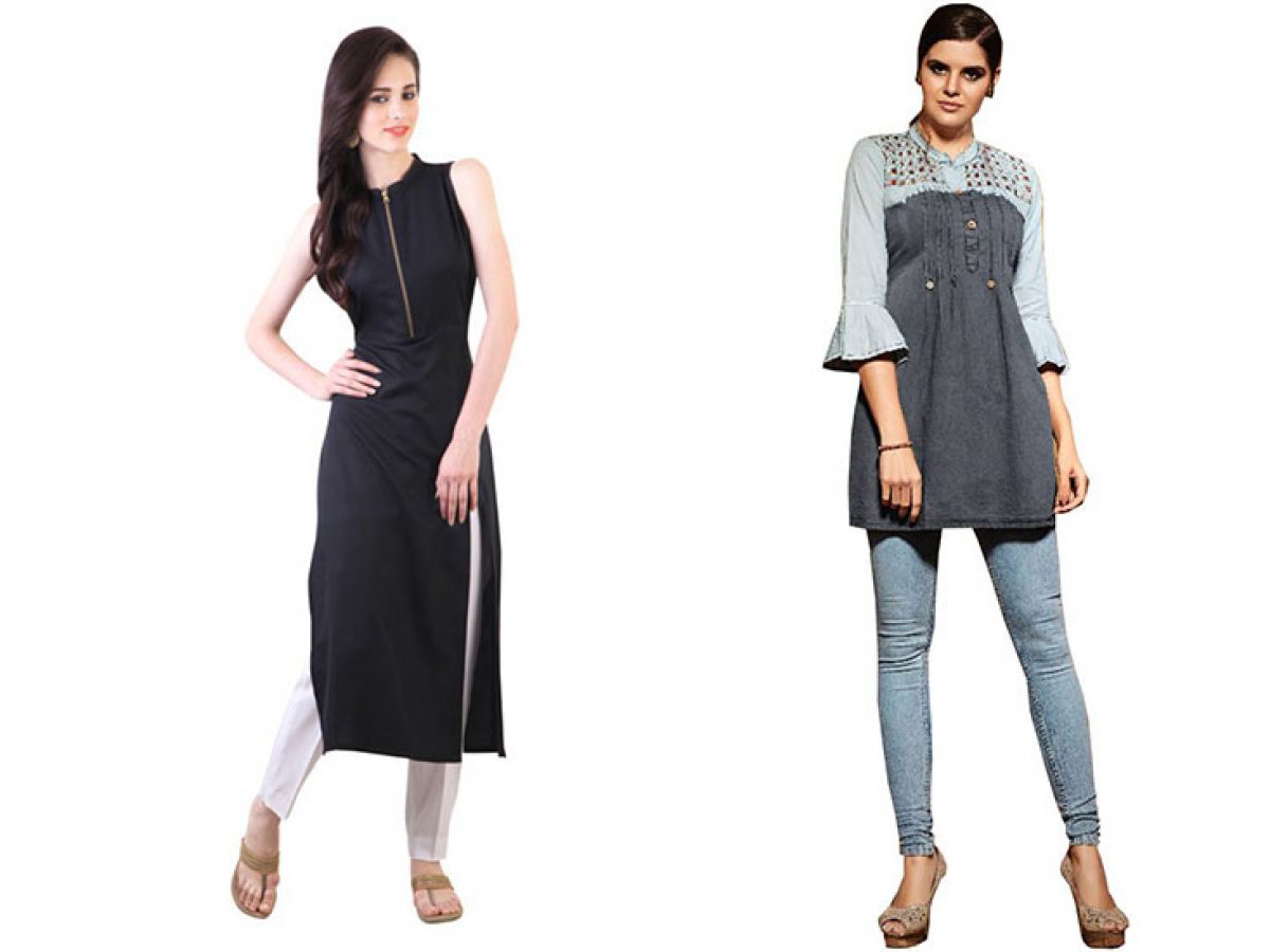 Creative Kurti Palace Denim Cotton Straight Kurti for Women (Medium) :  Amazon.in: Fashion